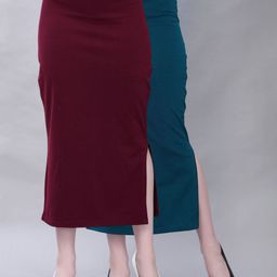 Selvia Pack Of 2 Mid-Rise Saree Shapewear-image-88