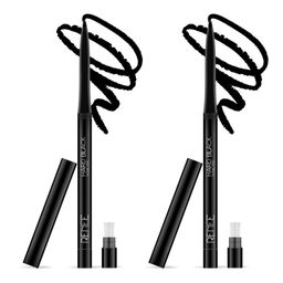 Renee Set Of 2 Hard Black Waterproof Kajal Pen with Sharpener 0.35g Each - Black-52