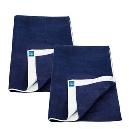 MeeMee 2-Pcs Navy Blue Cotton Mattress Protectors-image-92
