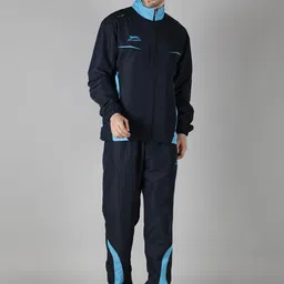 Shiv Naresh Colourblocked Mock Collar Jacket & Trackpant-picture-10
