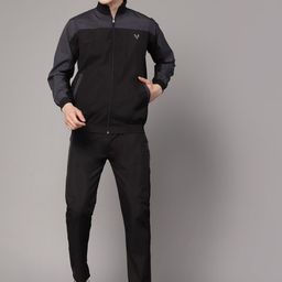 UZARUS Colourblocked Mock Collar Jacket & Trackpant-picture-2