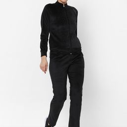 Sweet Dreams Women Black Solid Track Suit-image-59