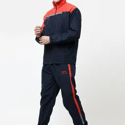 Shiv Naresh Colourblocked Mock-Collar Sweatshirt & Track Pant image 3