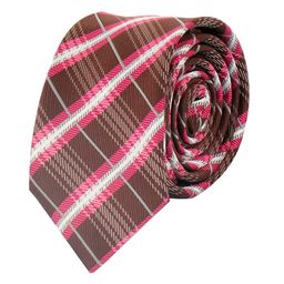 Alvaro Castagnino Men Black & White Woven Design Skinny Tie-image-55