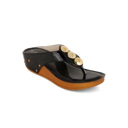 Iconics Black Women Embellished Sequined Sandals-picture-42