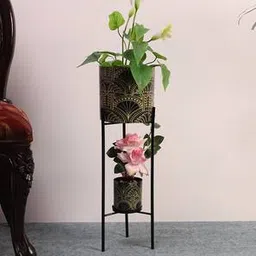 pristine interiors Black Metal Planter-picture-19