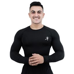 Athflex Men's Full Sleeve Edge Compression T-Shirt,  Large  Black -image-96