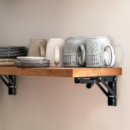 30 CM Heavy Duty Folding Shelf Brackets, Space Saver, Table/bench Support 30 cm Shelf Bracket-11