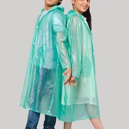 THE CLOWNFISH Kids Long Sleeves Waterproof PVC Rain Jacket-67