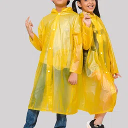 THE CLOWNFISH Kids Long Sleeves Waterproof PVC Rain Jacket-71