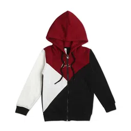 earth conscious Boys Colourblocked Fleece Front-Open Sweatshirt-picture-13