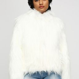Pepe Jeans Self Design Faux Fur Trim Open Front Jacket-54