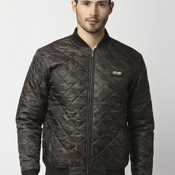 Pepe Jeans Men Green Olive Green Camouflage Open Front Jacket-34