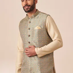 Manyavar Men Woven Nehru Jacket-picture-41
