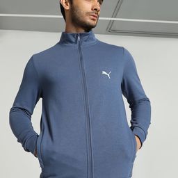 Puma High Neck Zippered Full-Zip Slim Fit Cotton Sporty Jackets-33