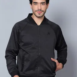 Trenz Stand Collar Long Sleeves Bomber Jacket-picture-51