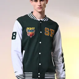 STARFOX Men Fleece Lightweight Varsity Jacket-picture-19