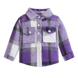 StyleCast Boys Purple Checked Tailored Jacket-picture-39
