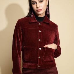 Global Republic Women Suede Lightweight Outdoor Tailored Jacket-picture-11