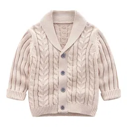 StyleCast Boys Beige Self Design Insulator Cotton Tailored Jacket-23