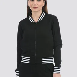 ONEWAY Striped Cotton Bomber Jacket-11
