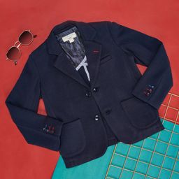 Pantaloons Junior Boys Notched Lapel Tailored Fit Single-Breasted Blazer-35