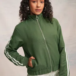 Tokyo Talkies Women Checked Crop Tailored Jacket-image-50