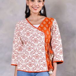 Rustorange Women Rust Tailored Jacket-image-86