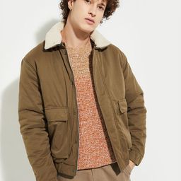 max Men Cotton Longline Tailored Jacket-50