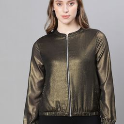 Oxolloxo Collarless Bomber Jacket-image-14