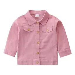 StyleCast Infant Girls Pink Typography Printed Tailored Jacket-image-1
