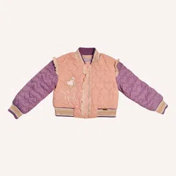 One Friday Girls Colourblocked Bomber Jacket-image-66