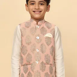 KISAH Boys Printed Nehru Jackets-84