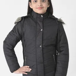 Crimsoune Club Girls Hooded Padded Jacket-image-88