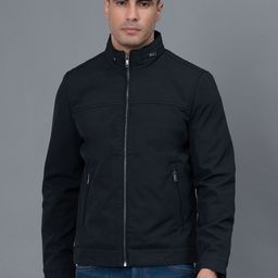 Red Tape Solid Bomber Jacket-57
