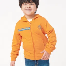 Ed-a-Mamma Boys Yellow Full Sleeve Hooded Bomber Jacket-image-68