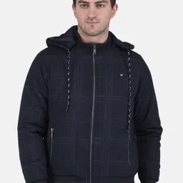 Monte Carlo Men Checked Bomber Jacket-17