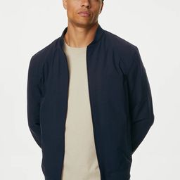 Marks & Spencer Mandarin Collar Bomber Jacket-48