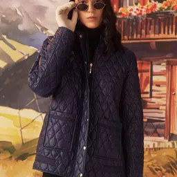 Lakshita Women Acrylic Longline Bomber Jacket-picture-17