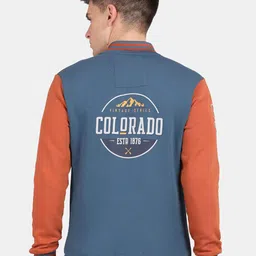 t-base Typography Printed Stand Collar Varsity Jacket-picture-34