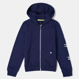 Jockey Girls Super Combed Cotton French Terry Graphic Print Hoodie Sporty Jacket-AG20-picture-34