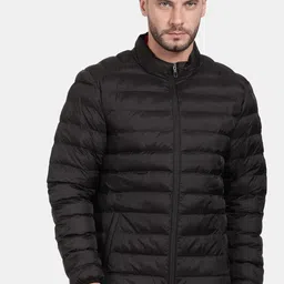 t-base Mock Collar Windcheater Puffer Jacket image 1