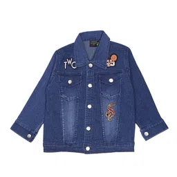 CREMLIN CLOTHING Boys Blue Washed Denim Jacket-image-33