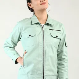 CHKOKKO Spread Collar Tailored Jacket-11