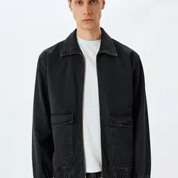 Koton Men Colourblocked Denim Jacket-image-51