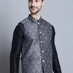 Jompers Printed Nehru Jacket-19