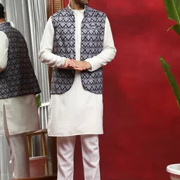 AKS Printed Nehru Jacket-image-16