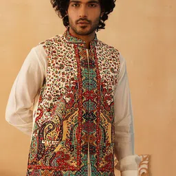 Jompers Printed Nehru Jackets-image-47