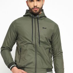Spirit Men Solid Insulator Bomber Jacket-image-59