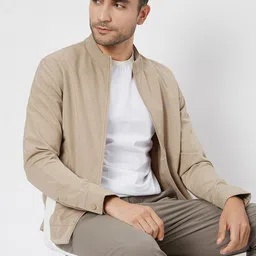Mufti Mock Collar Open Front Jacket image 1